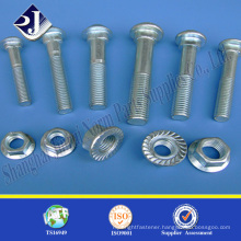 made in China good quality carbon steel zinc plated guard rail track bolt